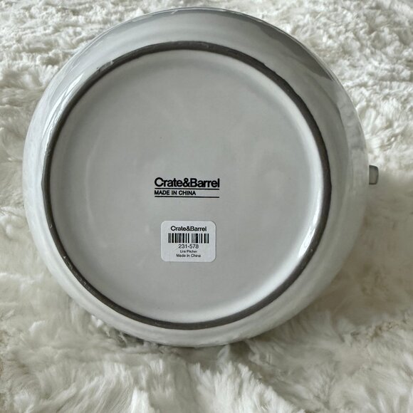 Crate and Barrel French Country Vibe Porcelain Jug - Picture 8 of 8